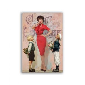 GF-PIN-UP-035. Carta di riso per decoupage — PIN-UP — grande formato