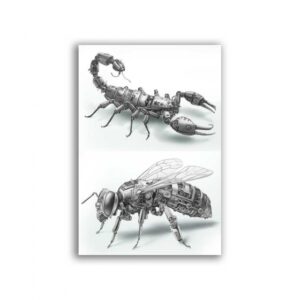 GF-STEAMPUNK-016. Carta di riso per decoupage — STEAMPUNK — grande formato