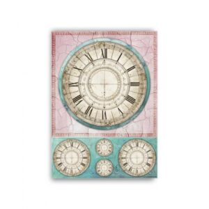 GF-OROLOGI-052. Carta di riso per decoupage — OROLOGI — grande formato