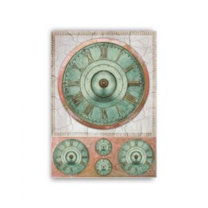 GF-OROLOGI-054. Carta di riso per decoupage — OROLOGI — grande formato