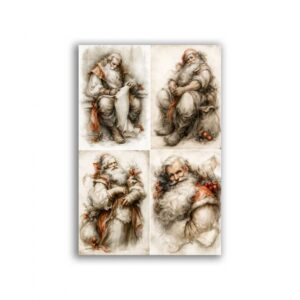 GF-NATALE-045. Carta di riso per decoupage — NATALE — grande formato